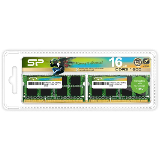 Memoria DDR3 16GB 2x8GB 1600MHz Silicon Power CL11 Para Portatil